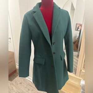Allegra K Men's Dark Green Trench Coat